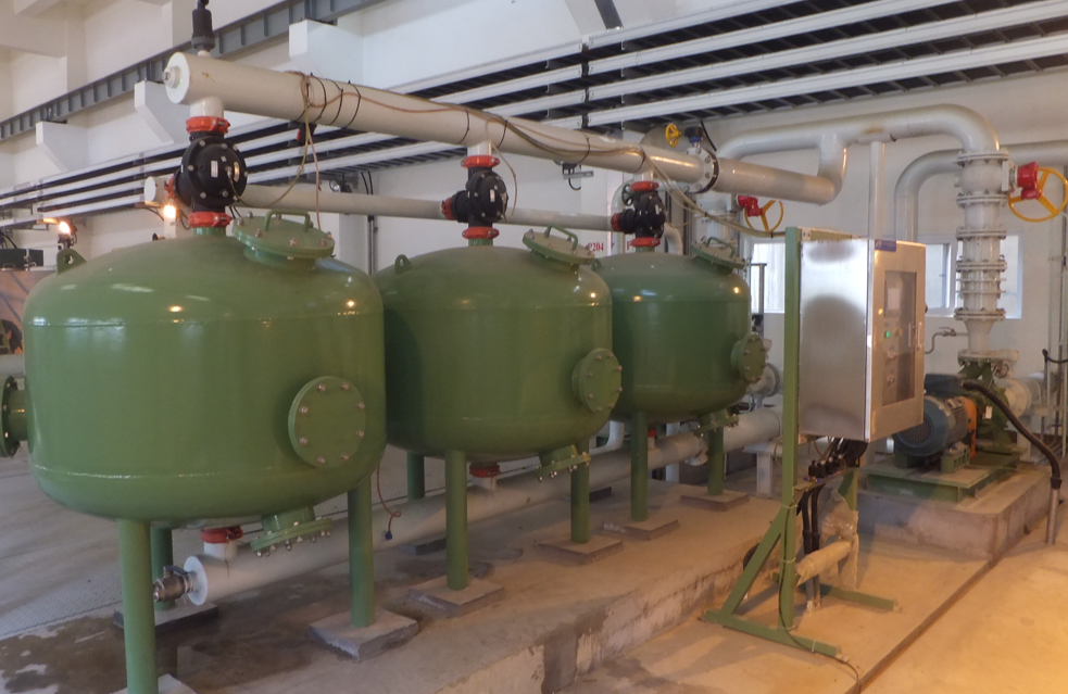 工業(yè)淺層砂過濾器應(yīng)用現(xiàn)場